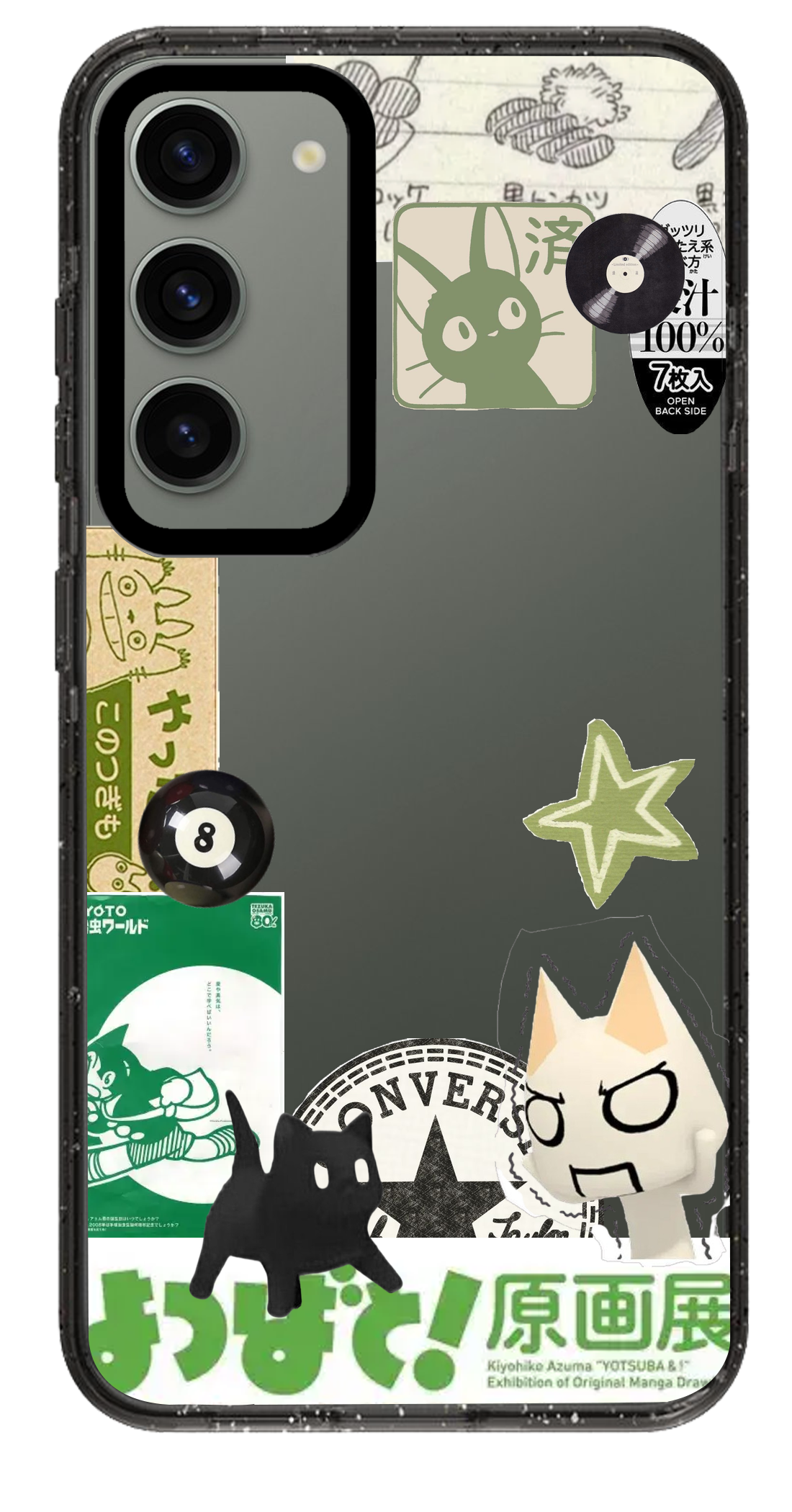 PixVoices rendered material preview - 4021 - Clear Black Samsung Case