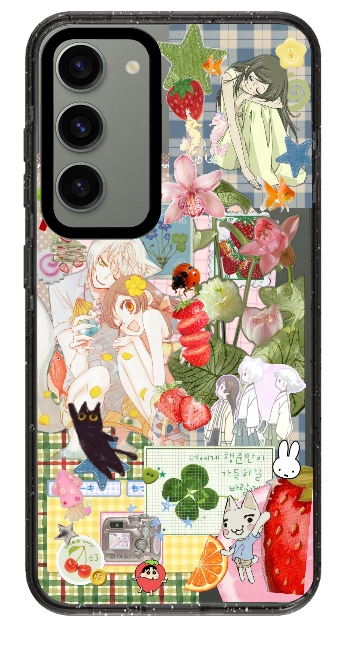 PixVoices rendered material preview - 3519 - Clear Black Samsung Case