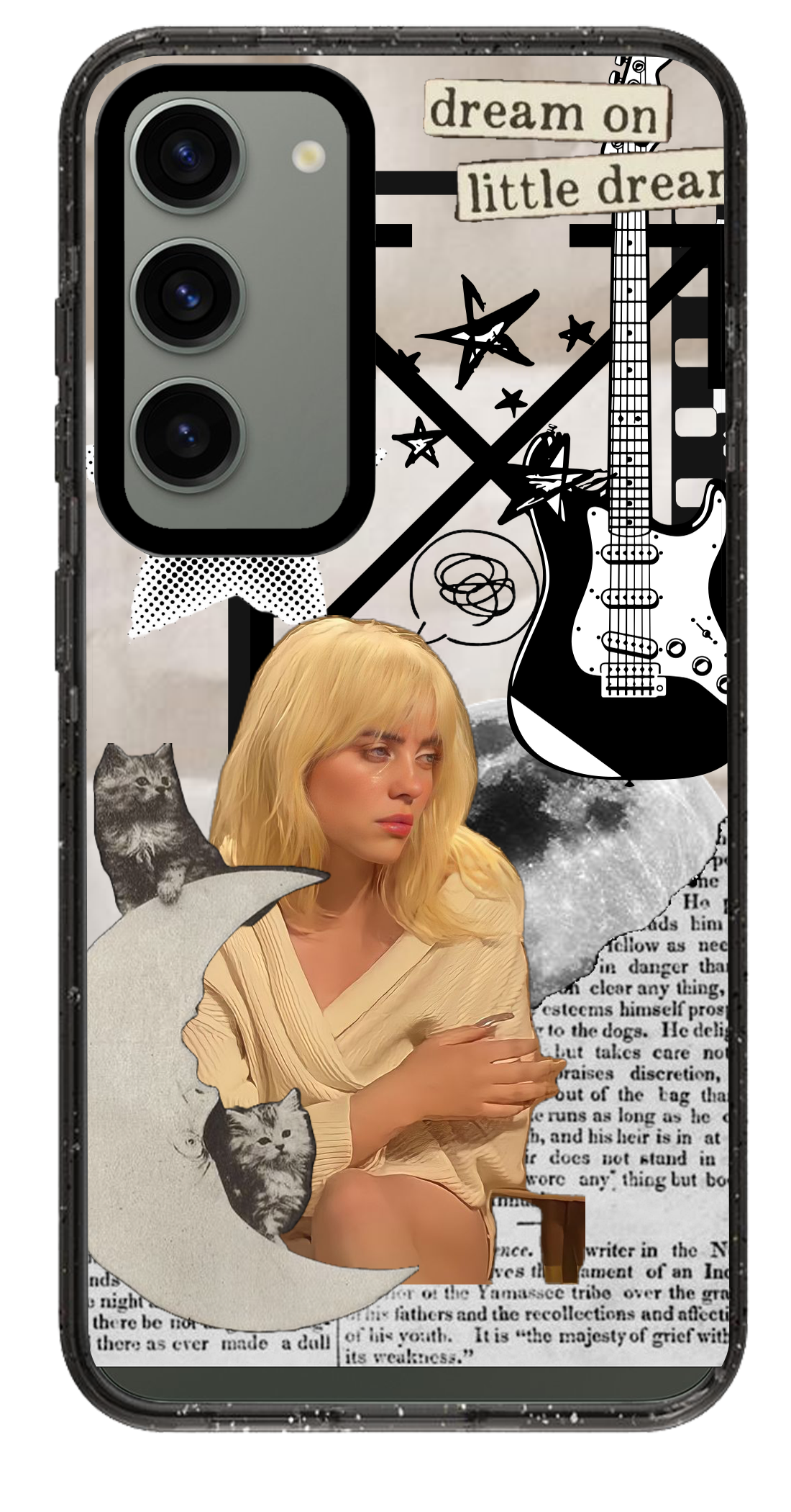 PixVoices rendered material preview - 3006 - Clear Black Samsung Case