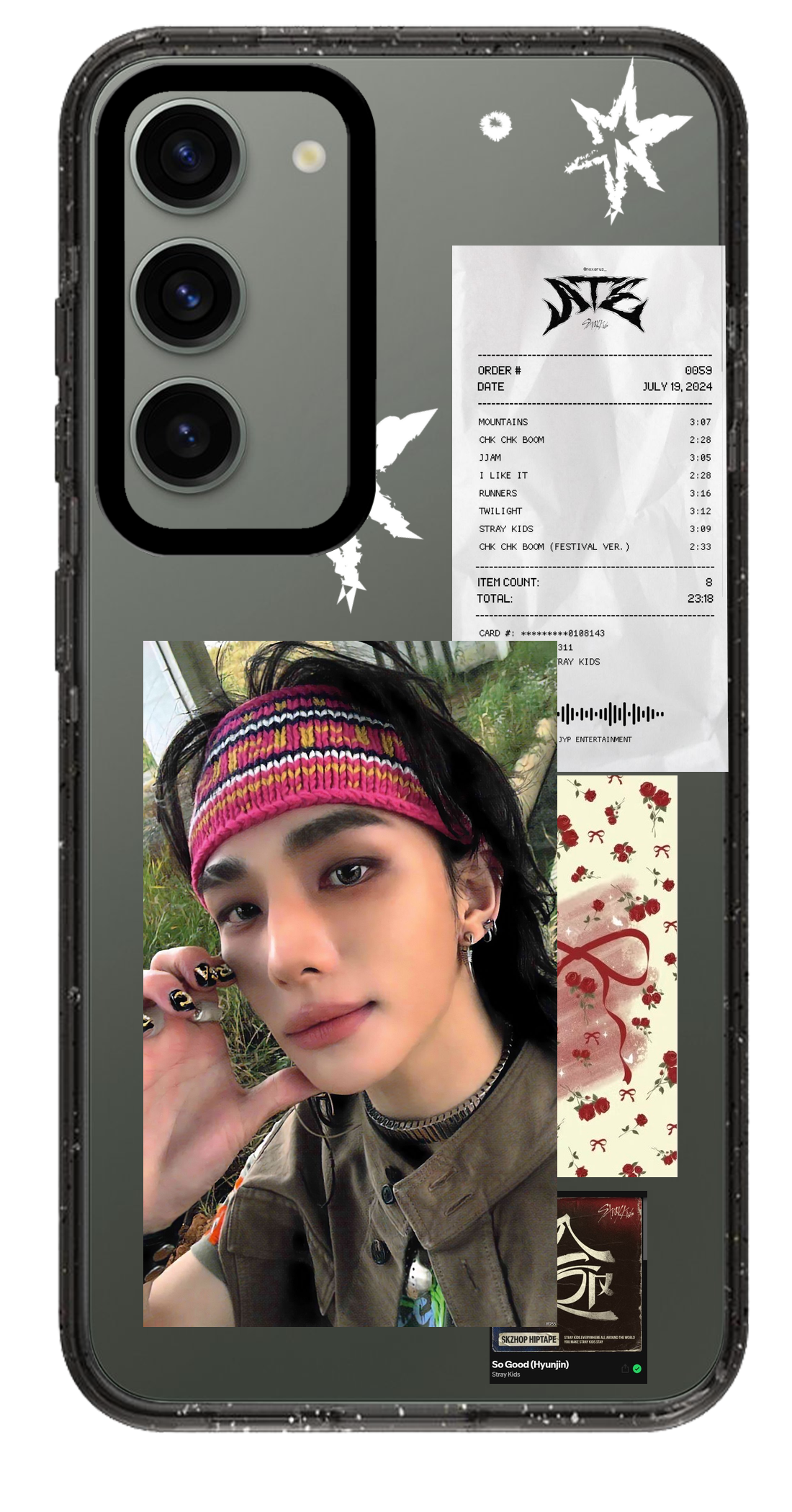 PixVoices rendered material preview - 2999 - Clear Black Samsung Case