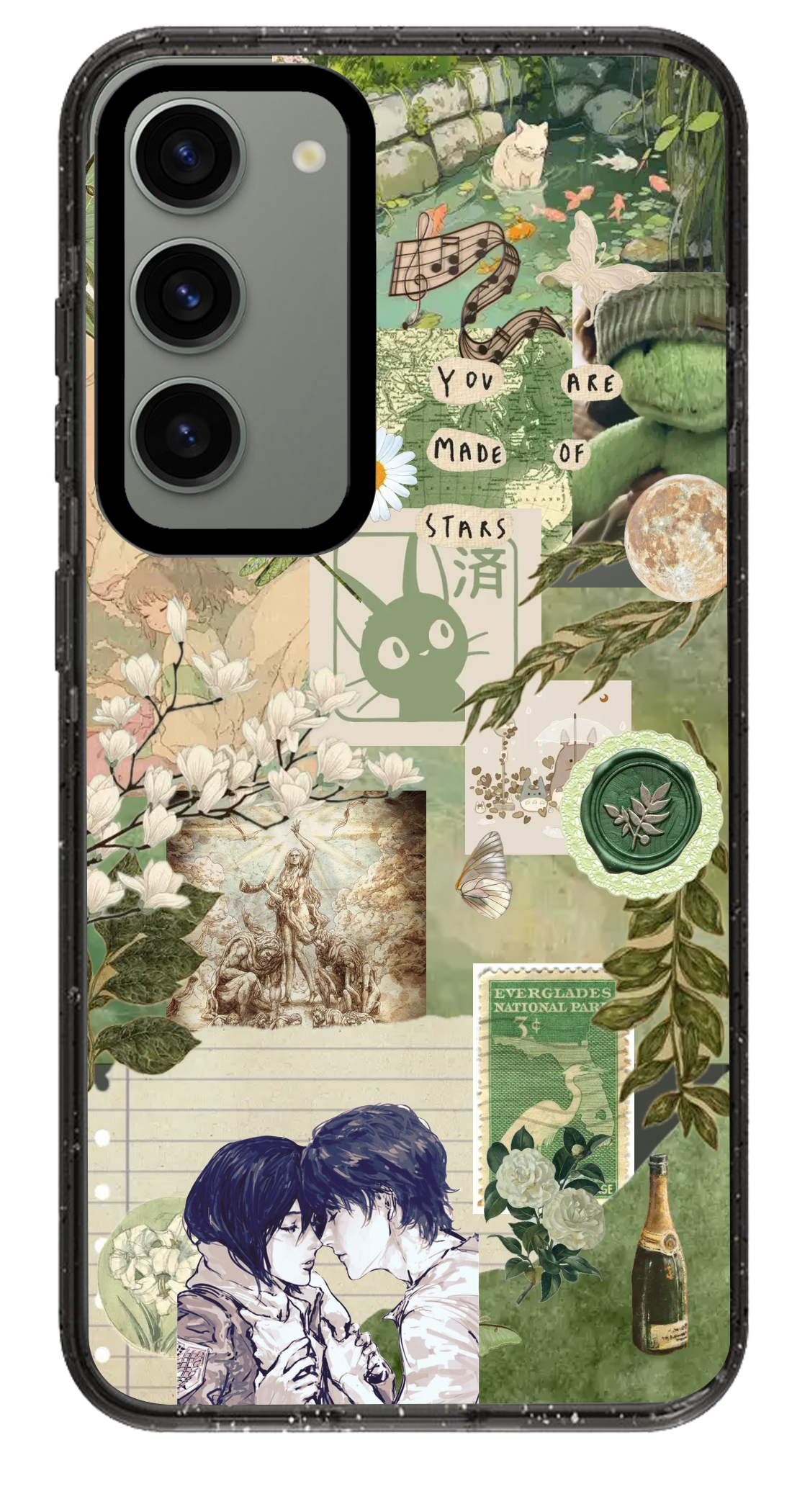 PixVoices rendered material preview - 2972 - Clear Black Samsung Case