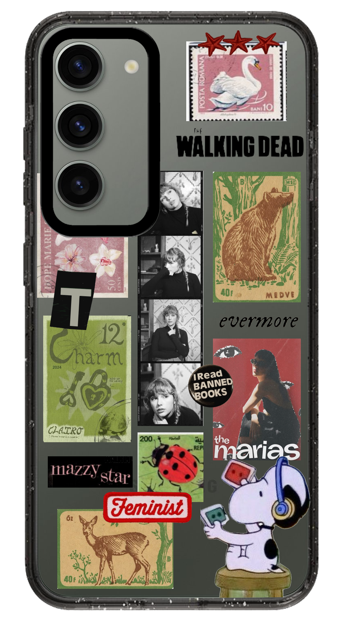 PixVoices rendered material preview - 2857 - Clear Black Samsung Case
