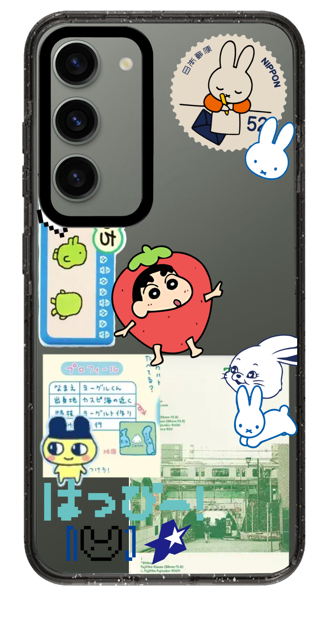 PixVoices rendered material preview - 2839 - Clear Black Samsung Case