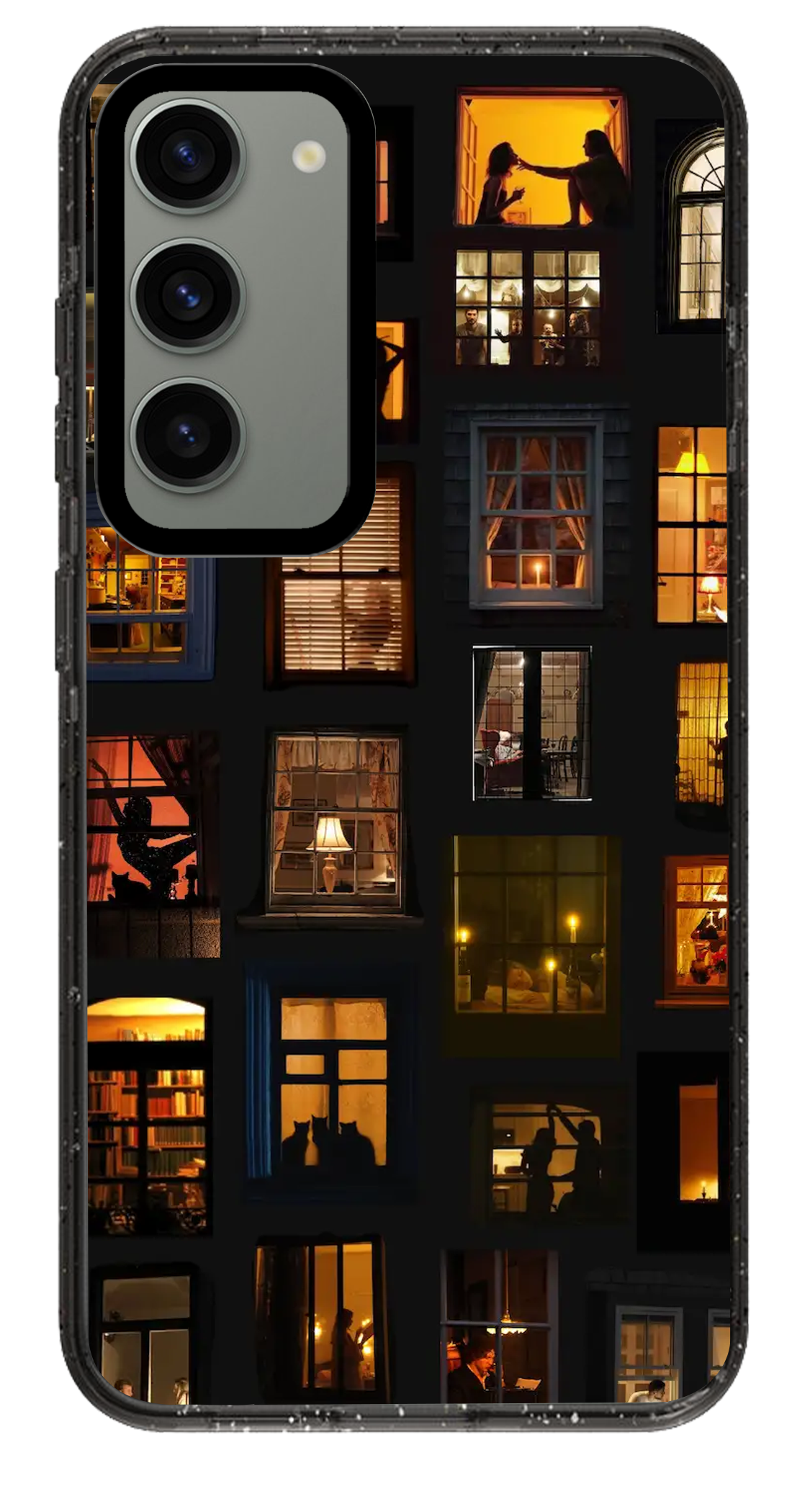 PixVoices rendered material preview - 2791 - Clear Black Samsung Case