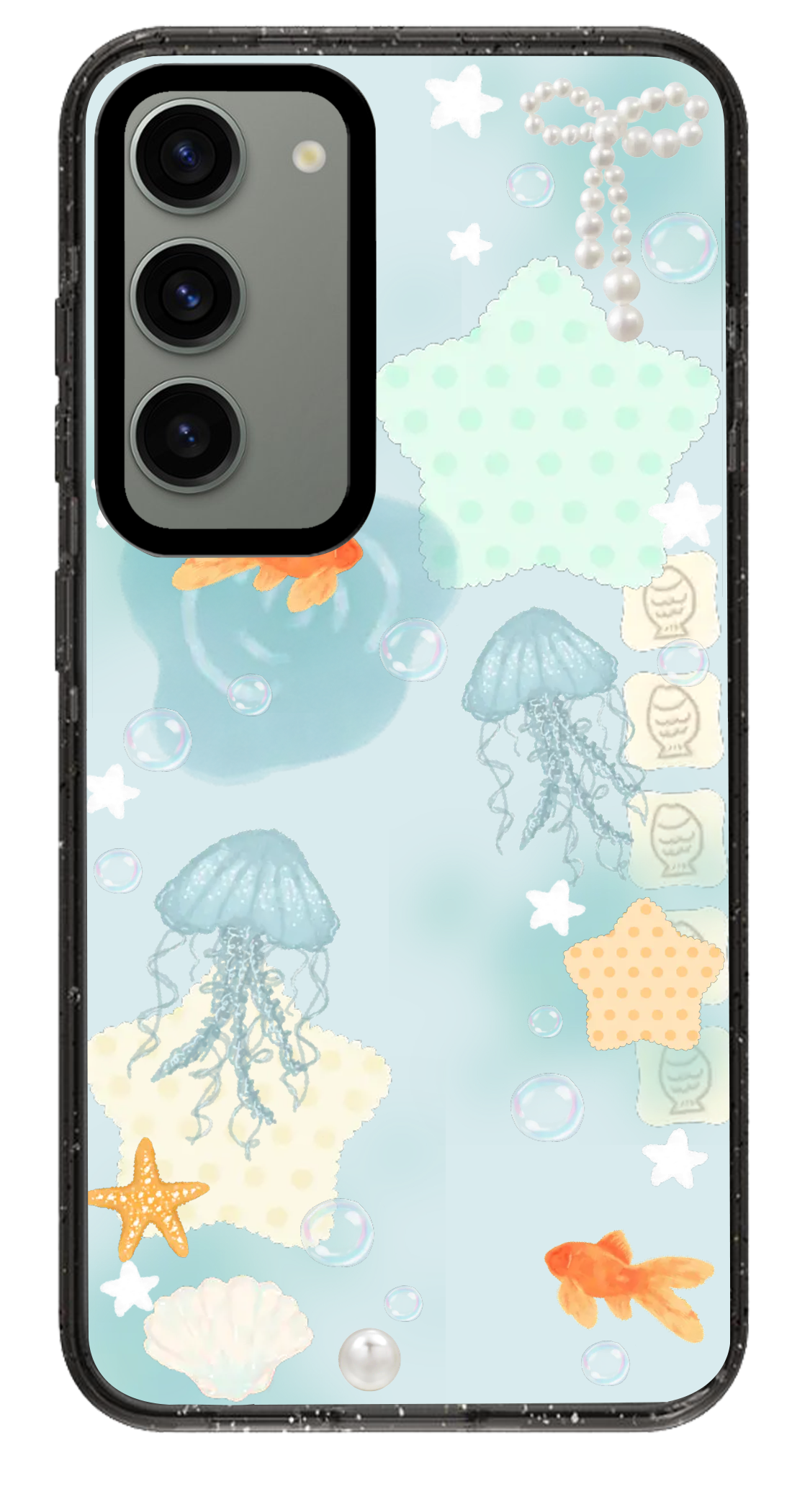 PixVoices rendered material preview - 2787 - Clear Black Samsung Case
