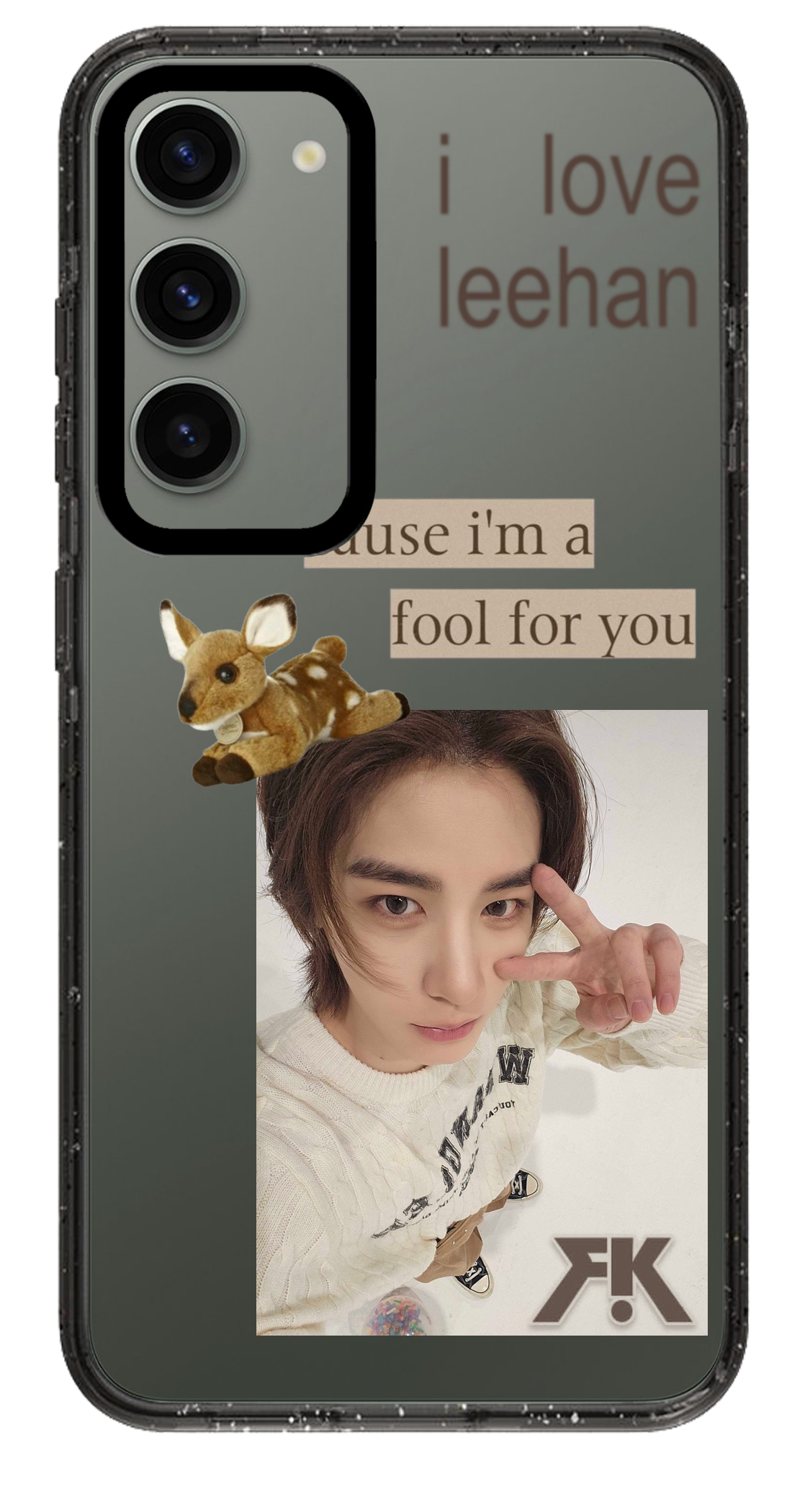 PixVoices rendered material preview - 2740 - Clear Black Samsung Case