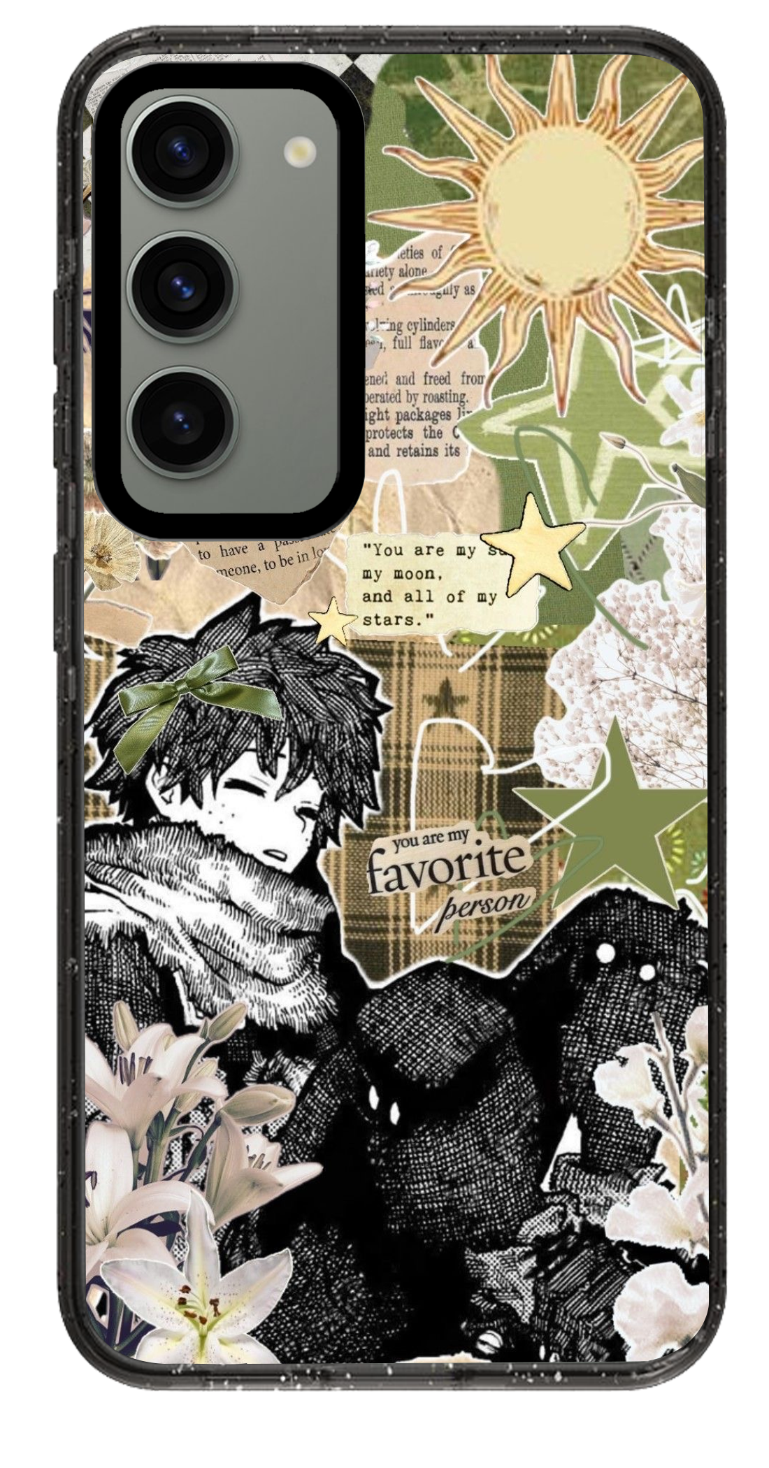 PixVoices rendered material preview - 2675 - Clear Black Samsung Case