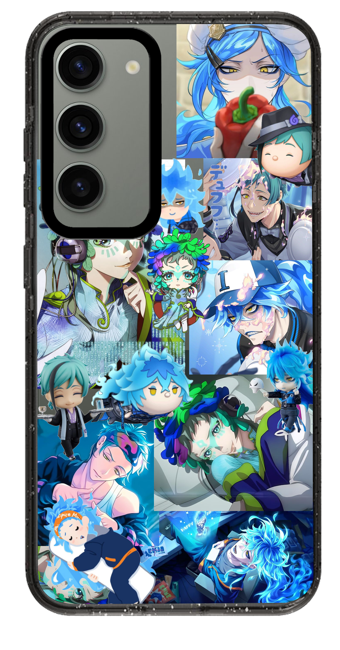 PixVoices rendered material preview - 6876 - Clear Black Samsung Case