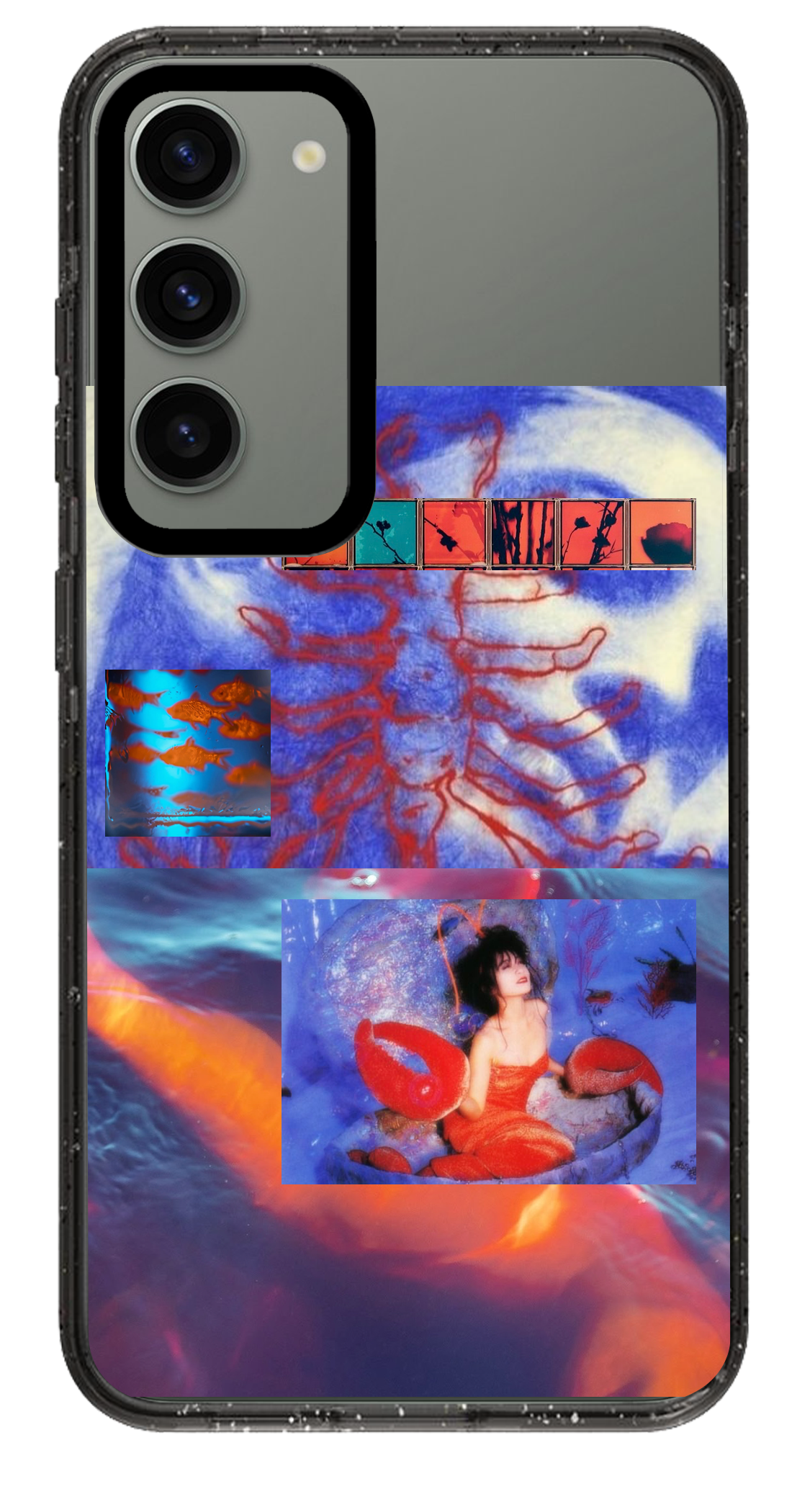 PixVoices rendered material preview - 2231 - Clear Black Samsung Case