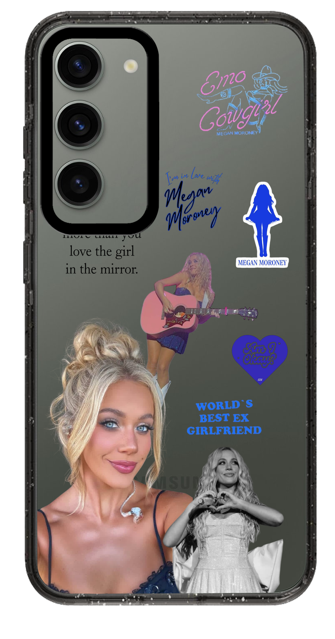 PixVoices rendered material preview - 1702 - Clear Black Samsung Case