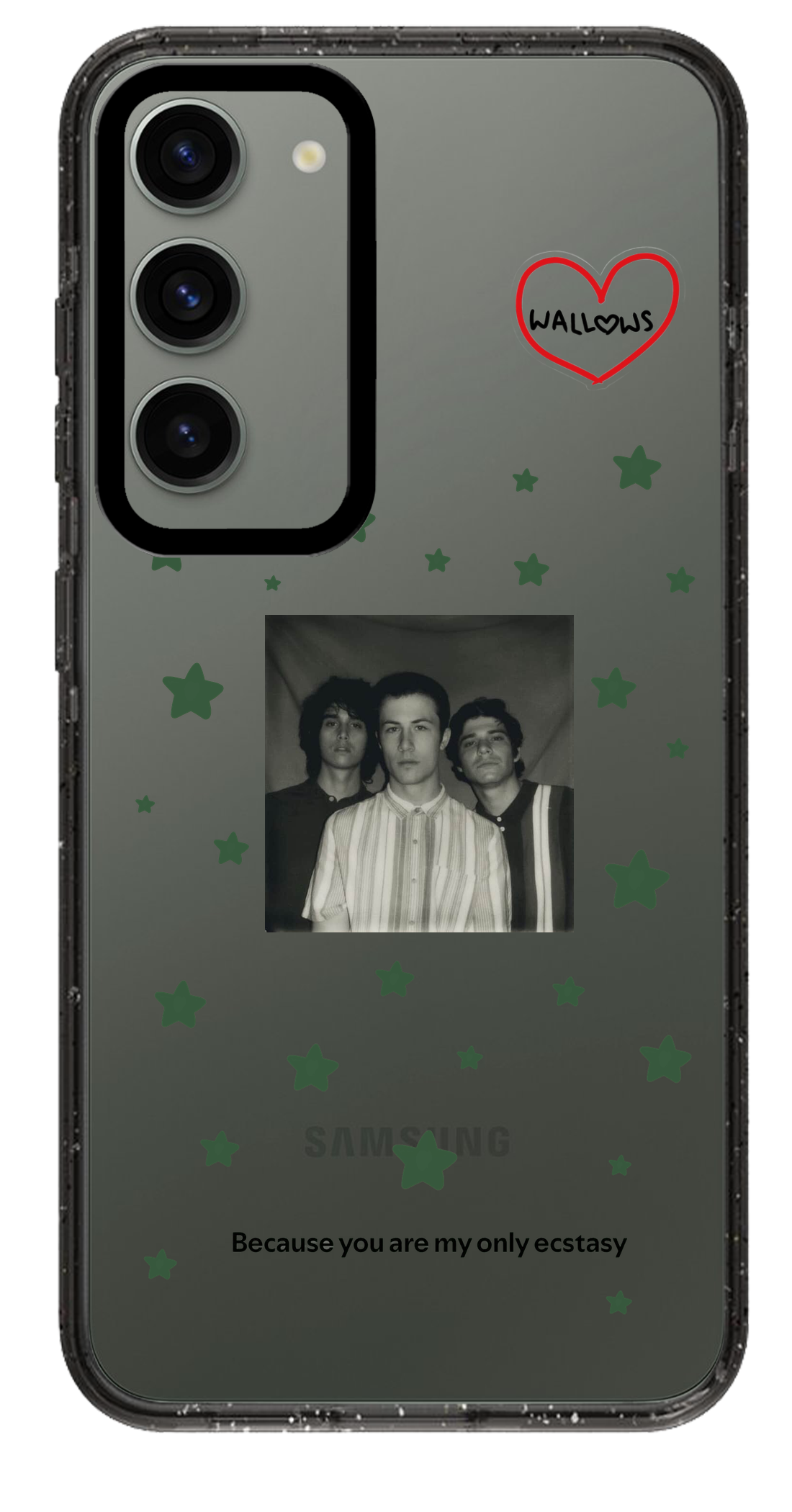 PixVoices rendered material preview - 1590 - Clear Black Samsung Case