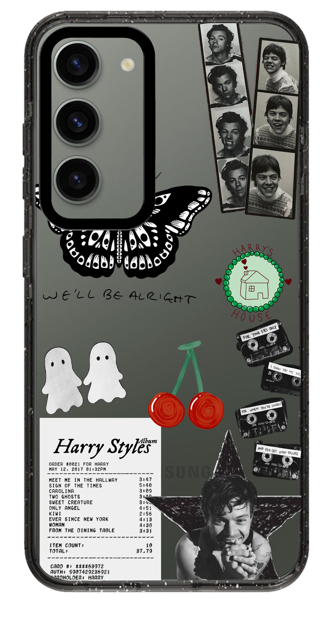 PixVoices rendered material preview - 1002 - Clear Black Samsung Case