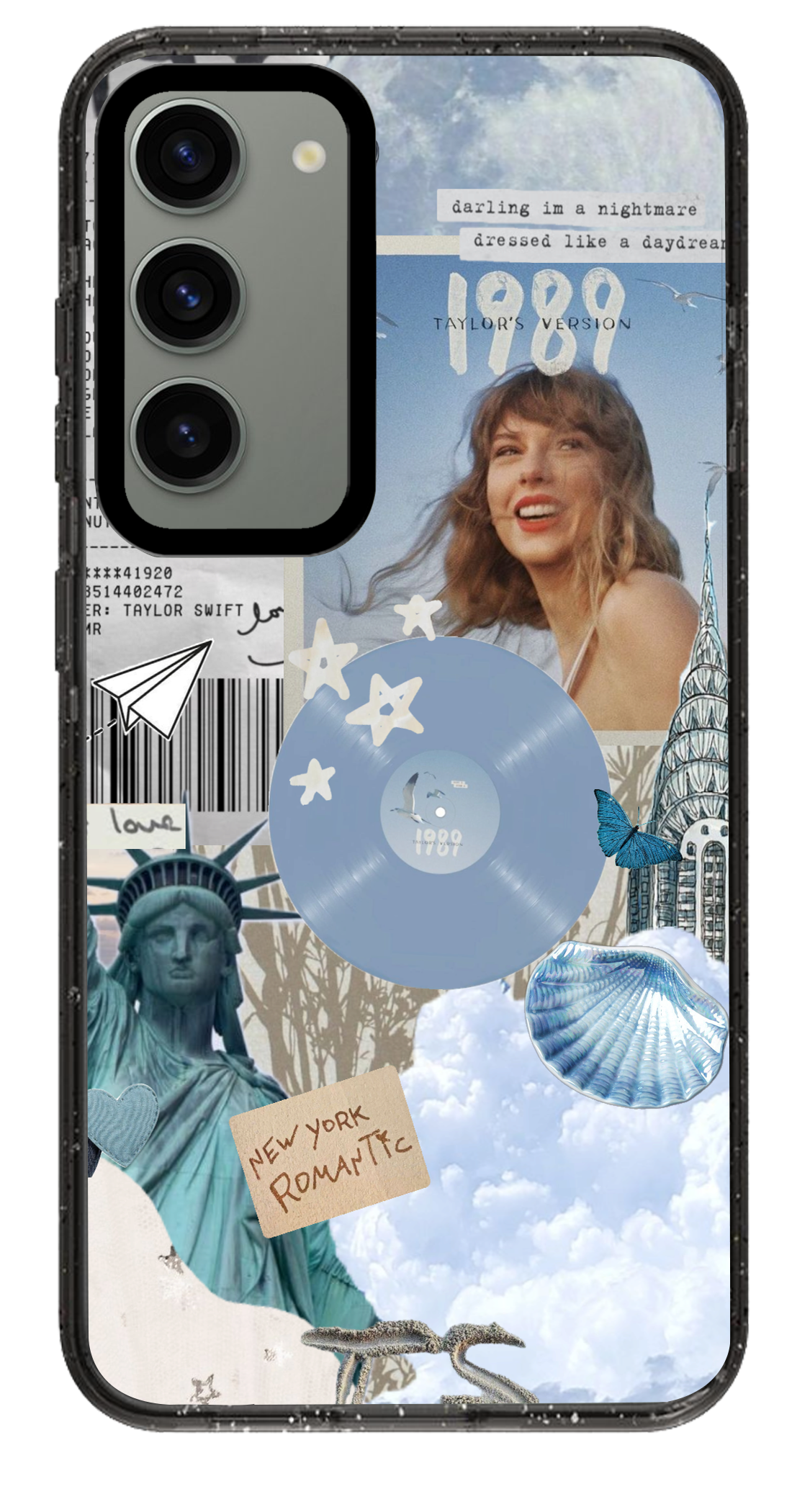 PixVoices rendered material preview - 1319 - Clear Black Samsung Case