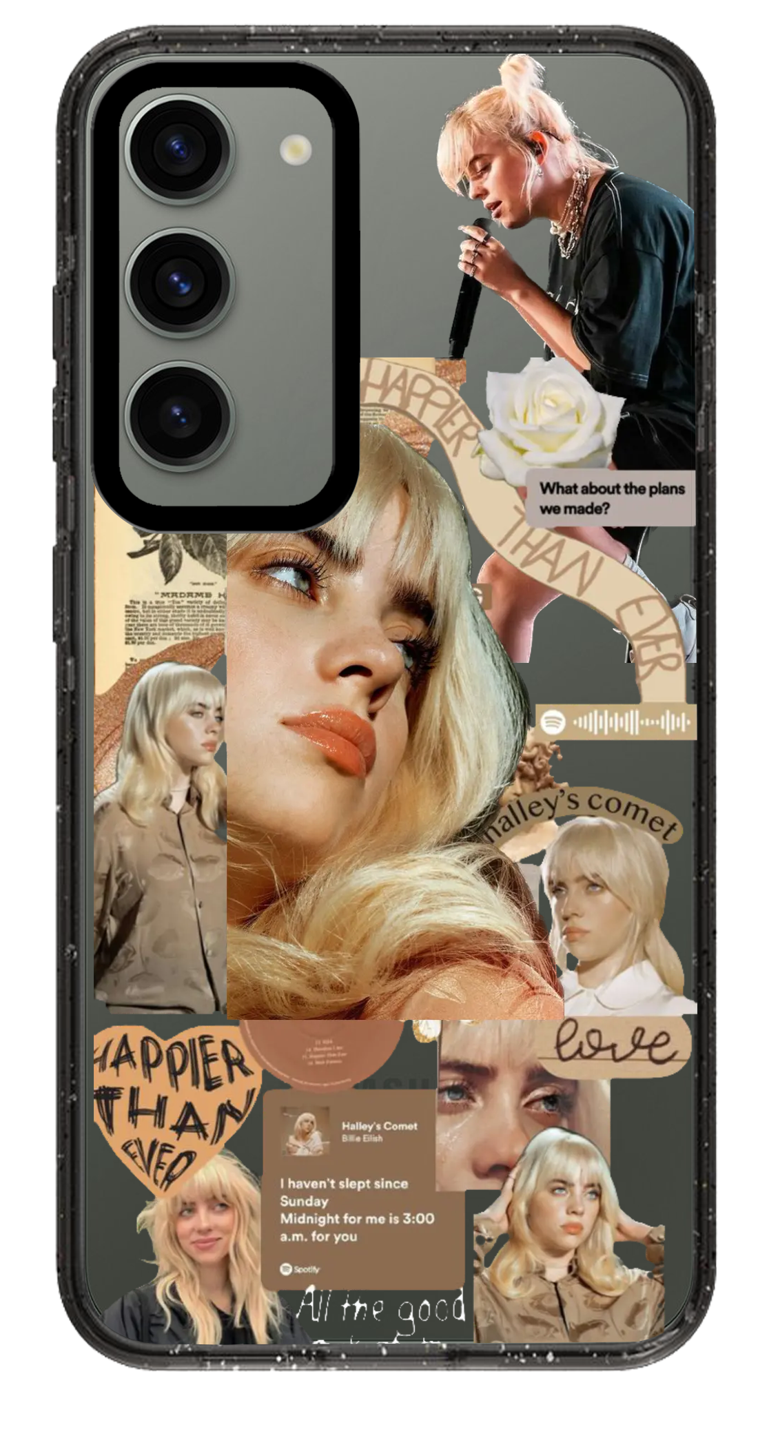 PixVoices rendered material preview - 1358 - Clear Black Samsung Case