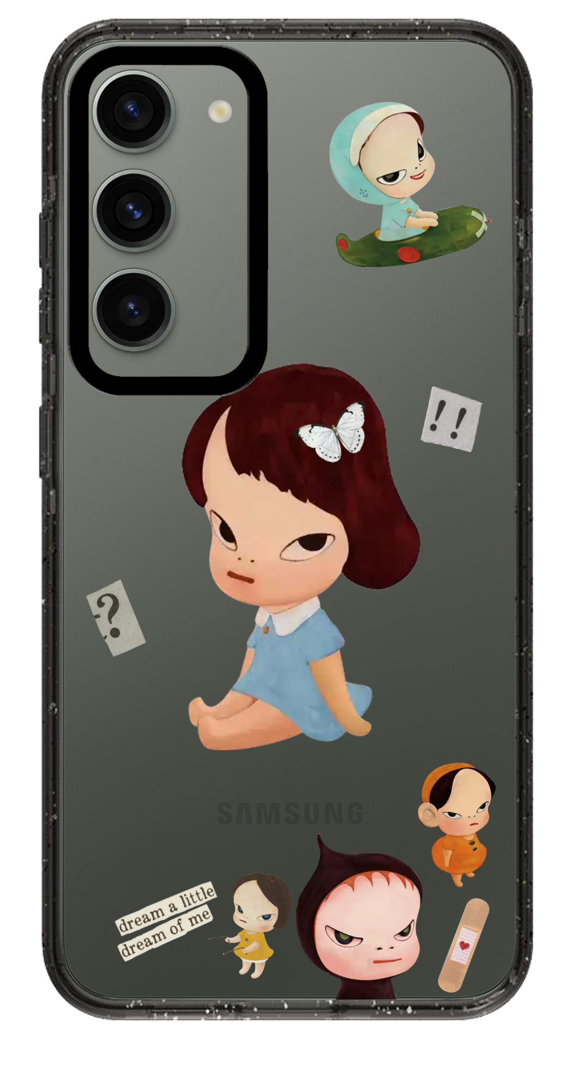 PixVoices rendered material preview - 1467 - Clear Black Samsung Case