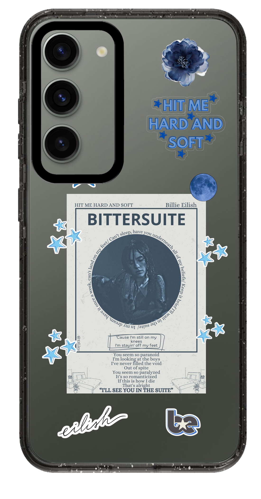 PixVoices rendered material preview - 1522 - Clear Black Samsung Case