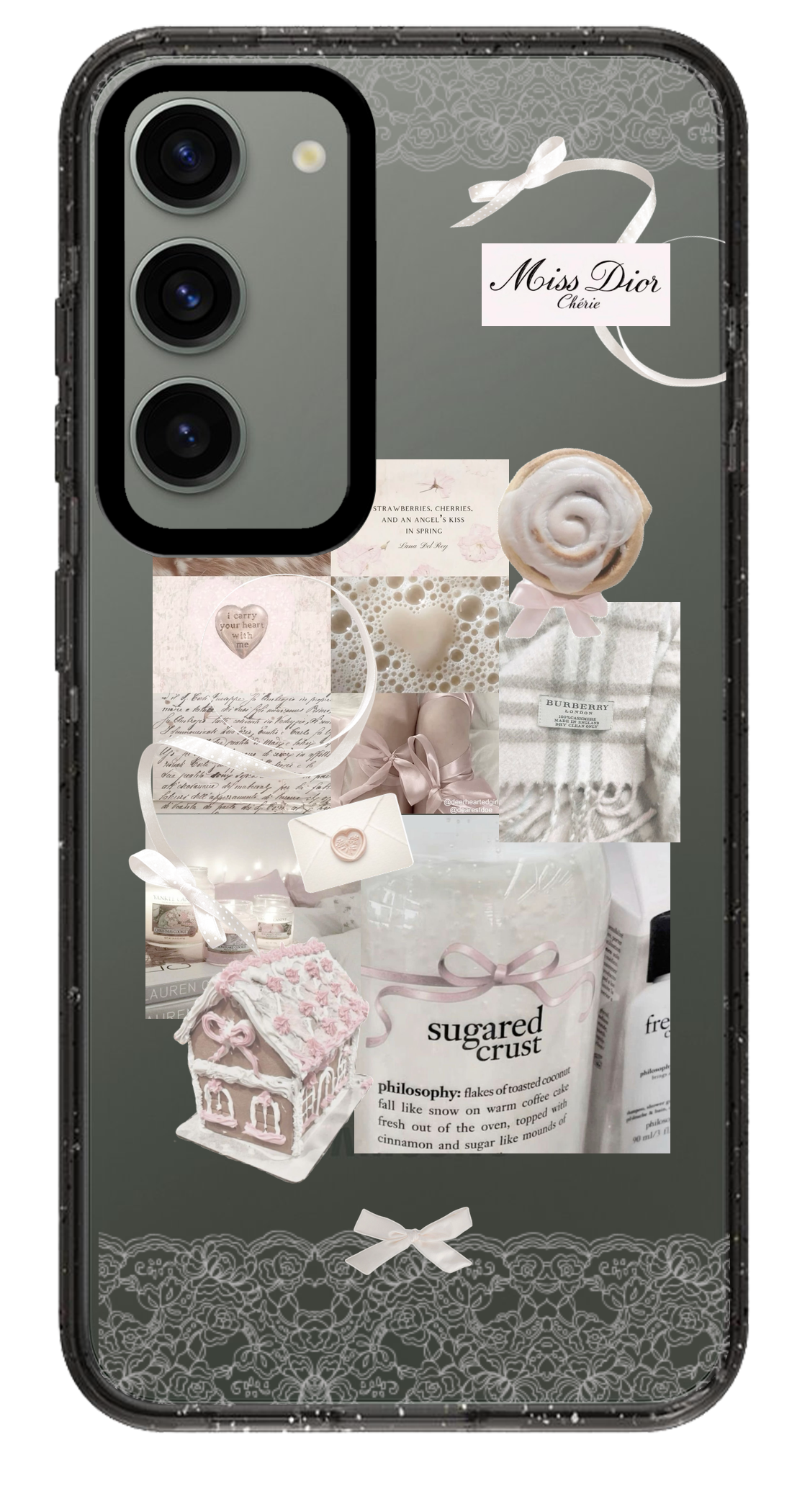 PixVoices rendered material preview - 5326 - Clear Black Samsung Case