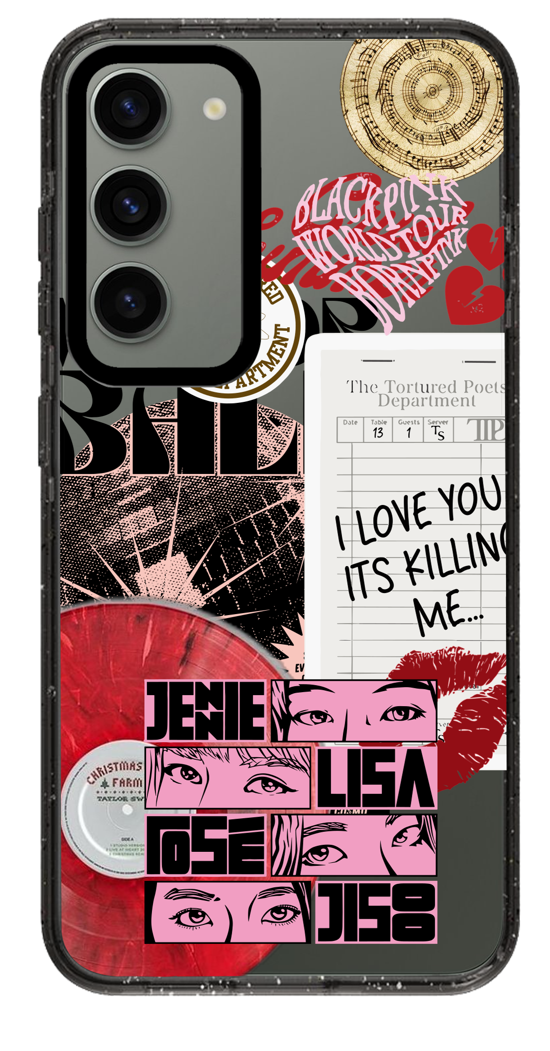 PixVoices rendered material preview - 5359 - Clear Black Samsung Case