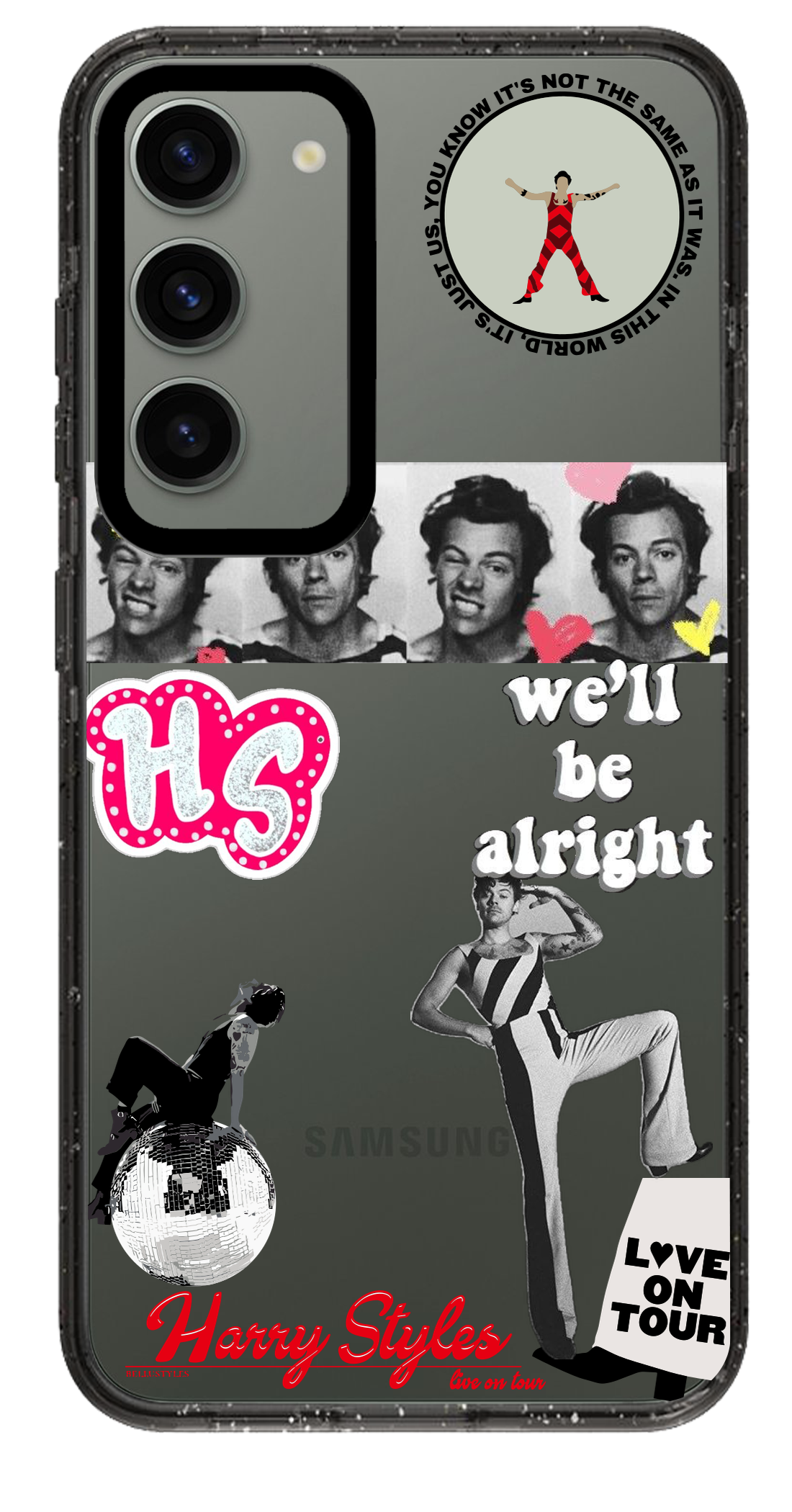 PixVoices rendered material preview - 5401 - Clear Black Samsung Case