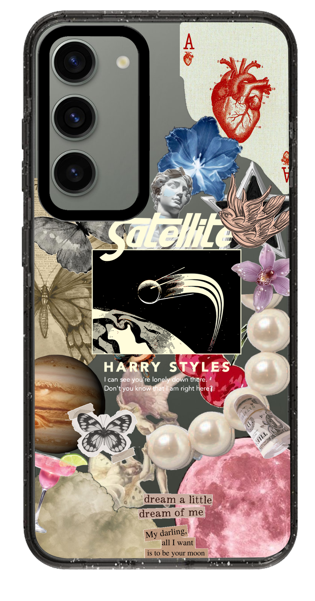 PixVoices rendered material preview - 5450 - Clear Black Samsung Case