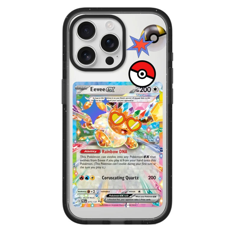 pokemon card iphone Phone Case – Eevee EX pokemon_valentine ever trading card phone Nylea, God of the Option:Sealed Case