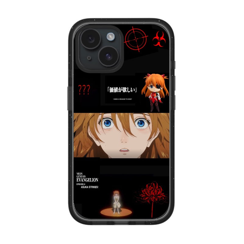 Evangelion Phone Case Asuka Strikes editable Pixvoices design template