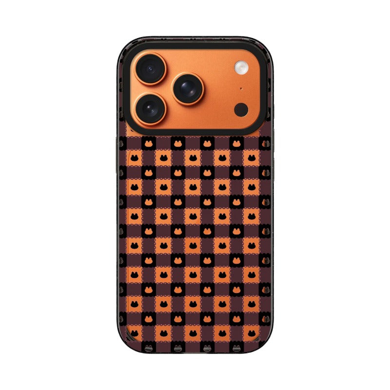 Discord Checkered Cutout Phone Case Transparent Gaming editable Pixvoices design template