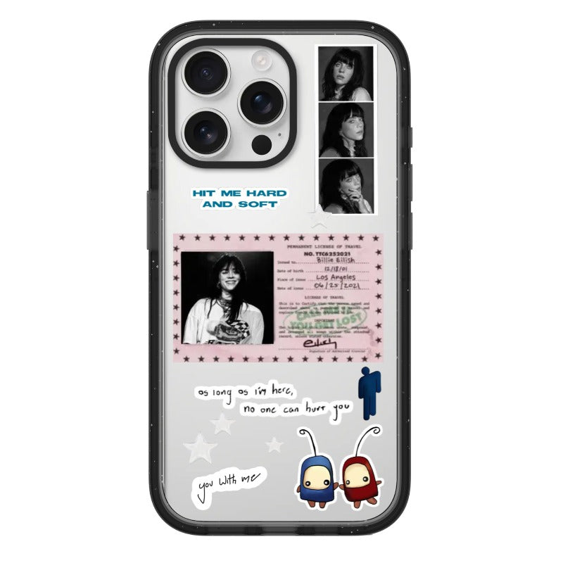 blue and pink duality editable Pixvoices phone case design template