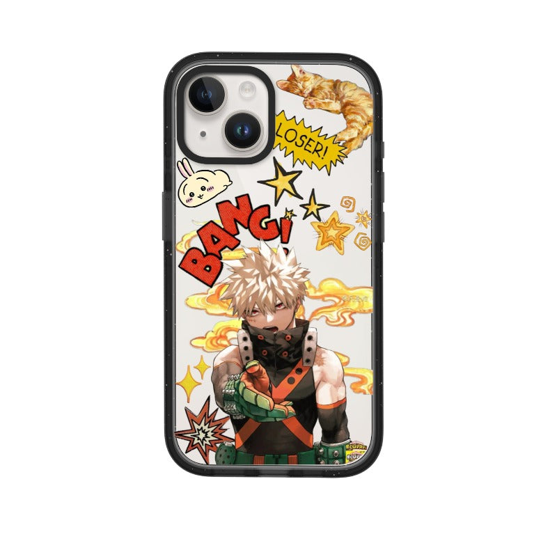 My Hero Academia Bakugo Phone Case BANG Comic Explosion editable Pixvoices design template