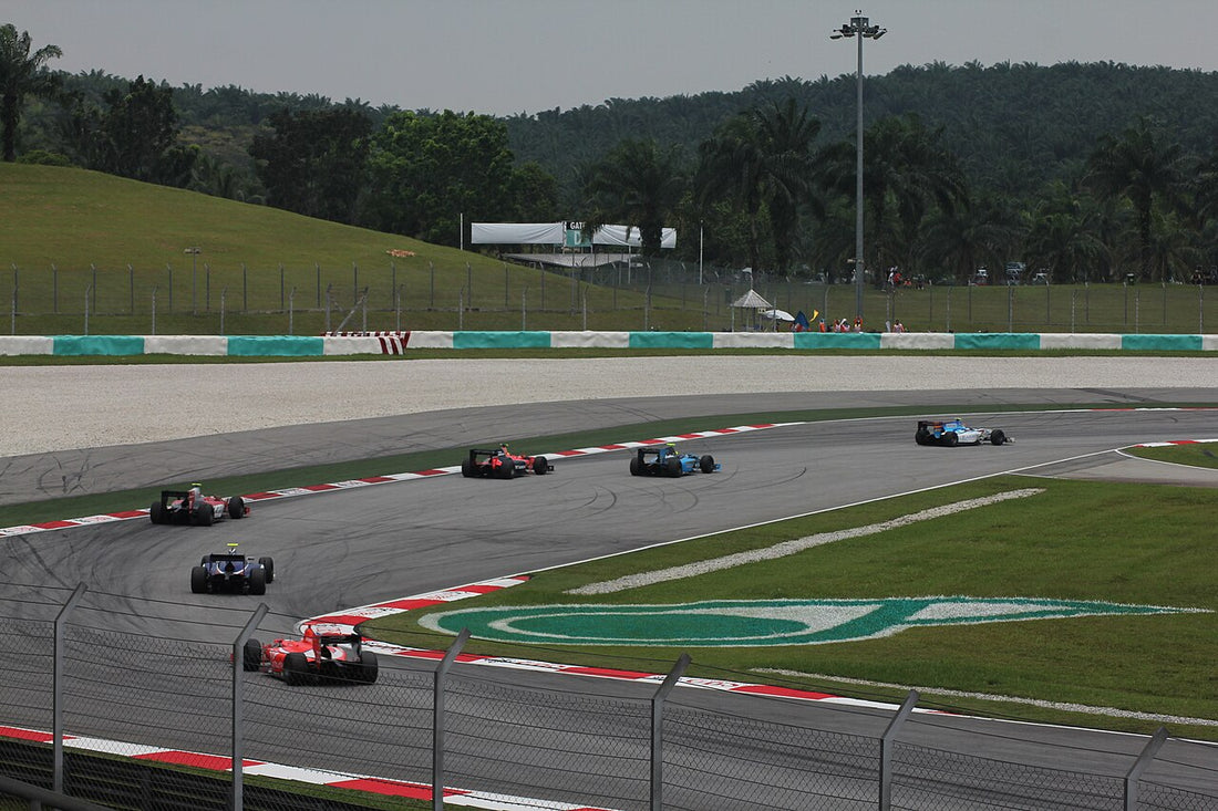 Sepang International Circuit grandstand and track in Malaysia