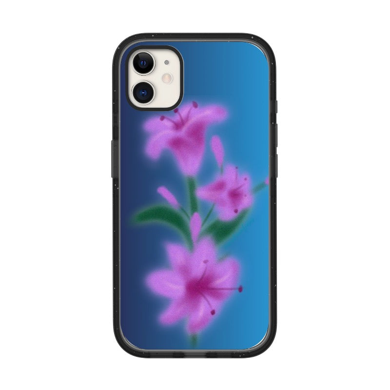 Dreamy blue lily Pixvoices floral phone case introducing floral color-story ideas