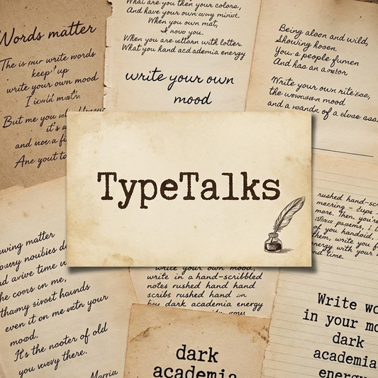 Pixvoices TypeTalks collection image for typography and quote-based custom design ideas