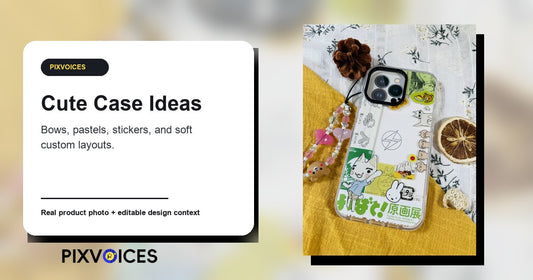 Cute Phone Case Ideas: Bows, Characters, Pastels, And Photo Collages - Pixvoices custom phone case guide