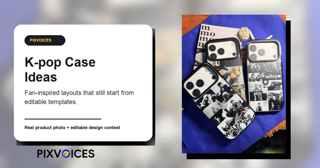 K-pop Phone Case Ideas You Can Customize On Pixvoices - Pixvoices custom phone case guide