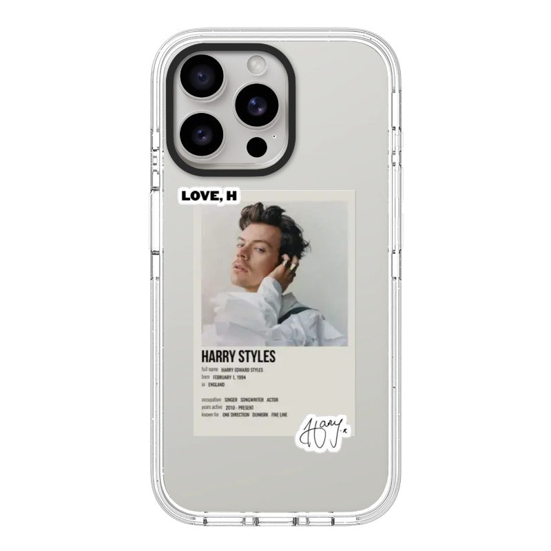 Customizable Harry Styles Minimalist iPhone Case – Polaroid ID Aesthetic