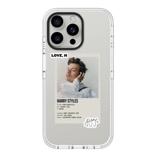 Customizable Harry Styles Minimalist iPhone Case – Polaroid ID Aesthetic