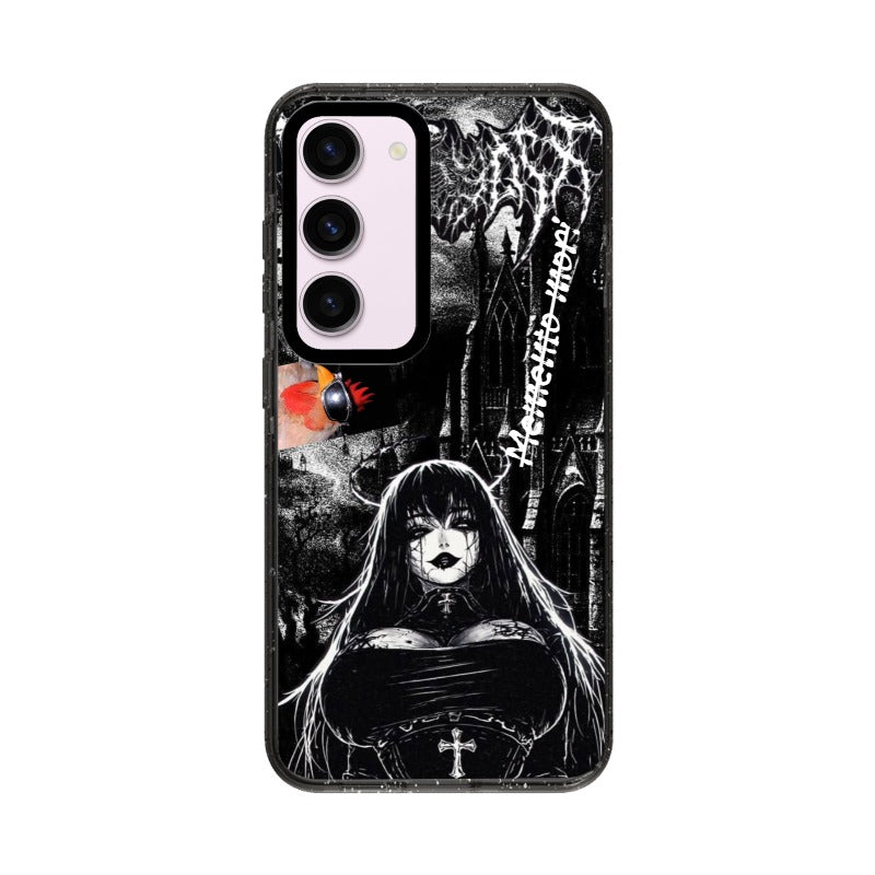 Gothic Anime Phone Case Dark Girl Design editable Pixvoices design template