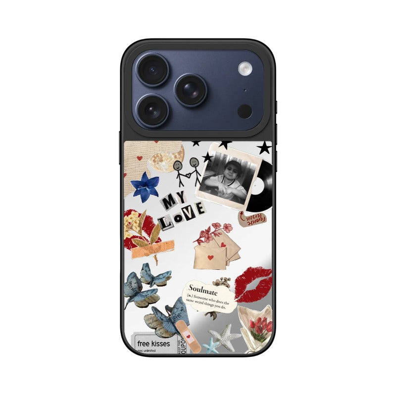 Photo Template Phone Case My Love Vintage Collage editable Pixvoices design template