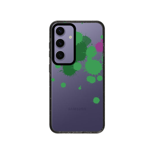 Abstract Green Splash Phone Case Purple Gradient editable Pixvoices design template