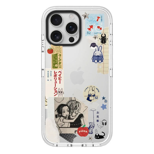 Custom Phone Case – Japanese Cute Comic Collage with Stickers & Anime Style [1639]