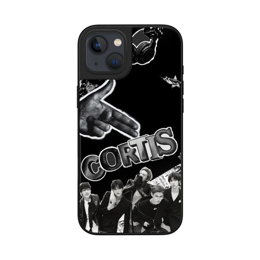 CORTIS group collage editable Pixvoices phone case design template