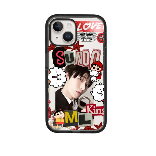 Custom Sunoo Collage Case – Cartoon Pop Idol Aesthetic [1527]