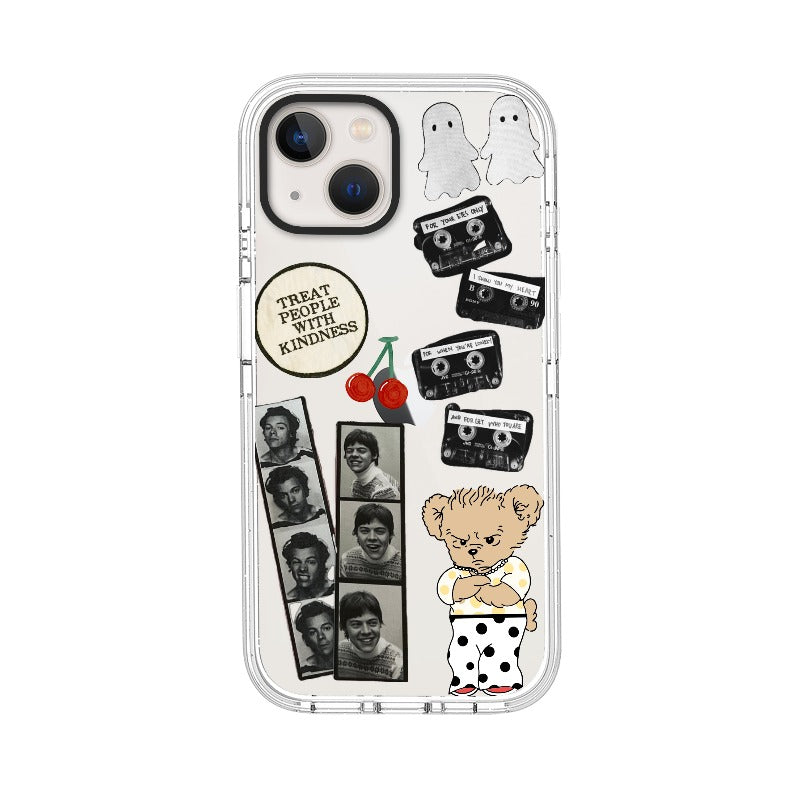 Custom Kindness Punk Collage Phone Case – Ghost & Cherry Edition [407]