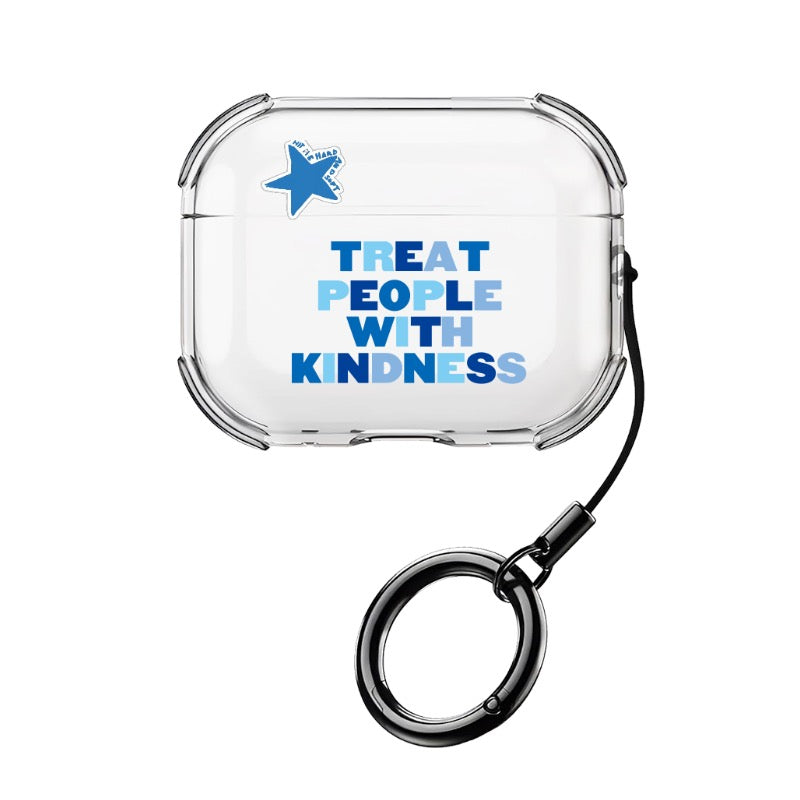 AirPods Pro Case Treat People With Kindness editable Pixvoices design template