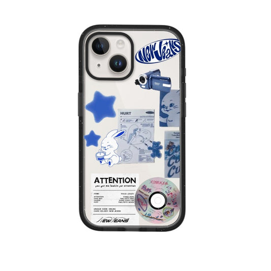 Custom NewJeans Aesthetic Phone Case – K-pop Blue Bunny Inspired Template [1552]
