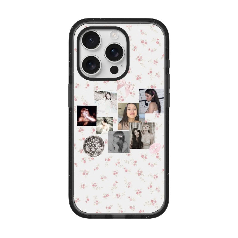 floral photo collage editable Pixvoices phone case design template