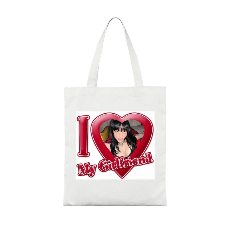 Custom I ❤️ My Girlfriend Y2K Tote – Inspired by Alt Girl Vibes [722]