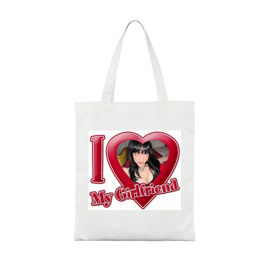 Custom I ❤️ My Girlfriend Y2K Tote – Inspired by Alt Girl Vibes [722]