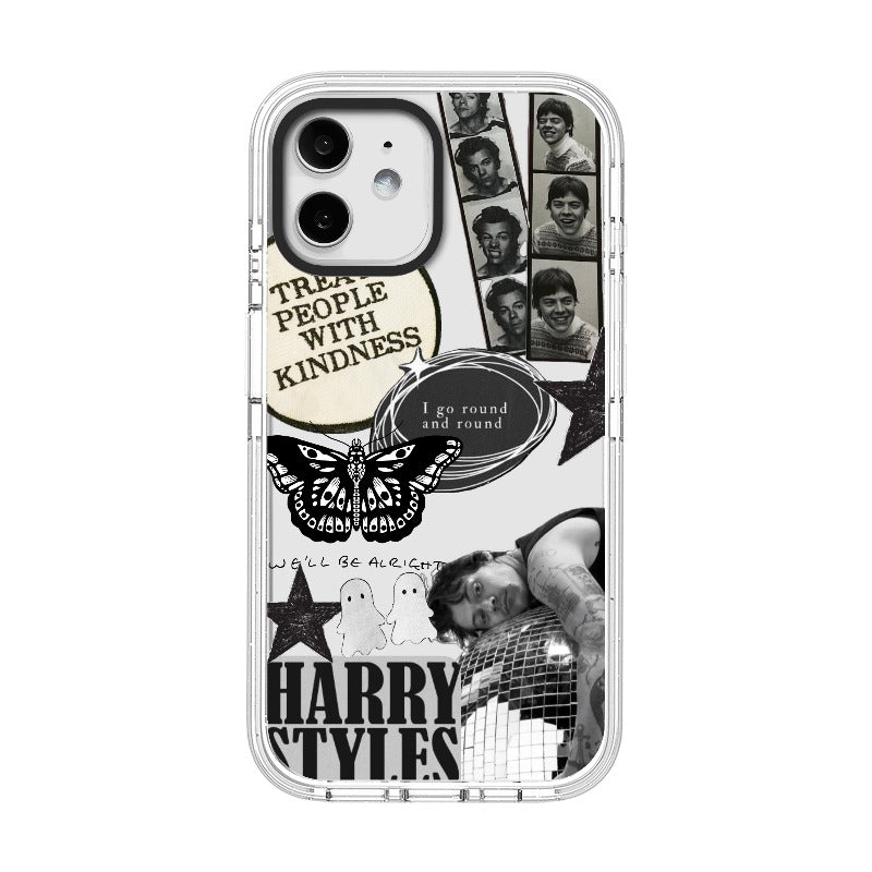 Custom Clear Phone Case – Vintage Mirror Ball Aesthetic [415]