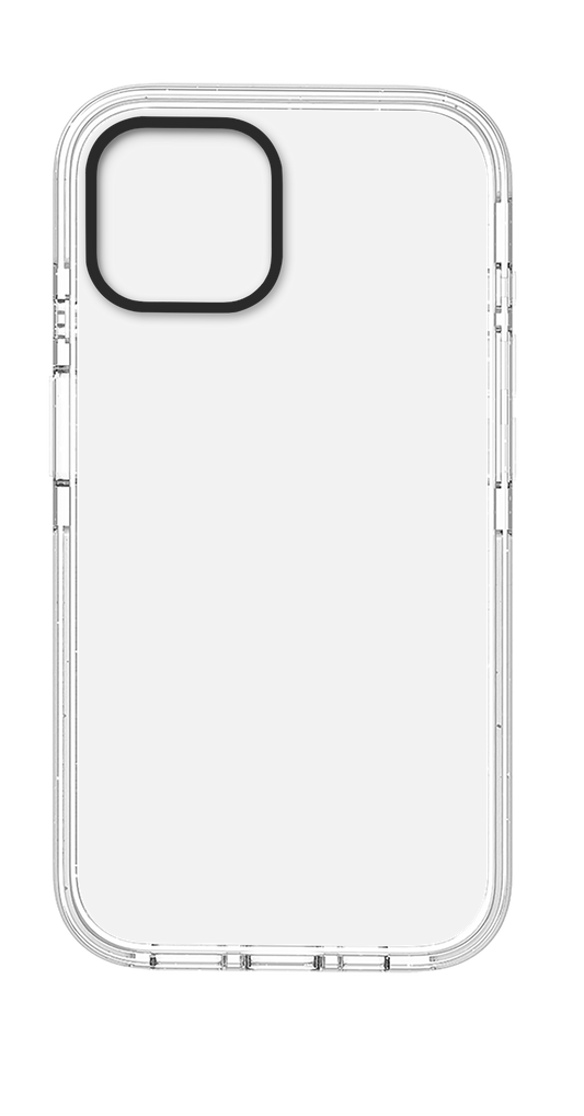 Blank iPhone 13 impact phone case product base for a customizable Pixvoices phone case.